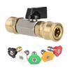 High Pressure Washer Ball Valves M22 14MM Adapter With Quick Coupling Ball Valves Replacement Easy To Installation