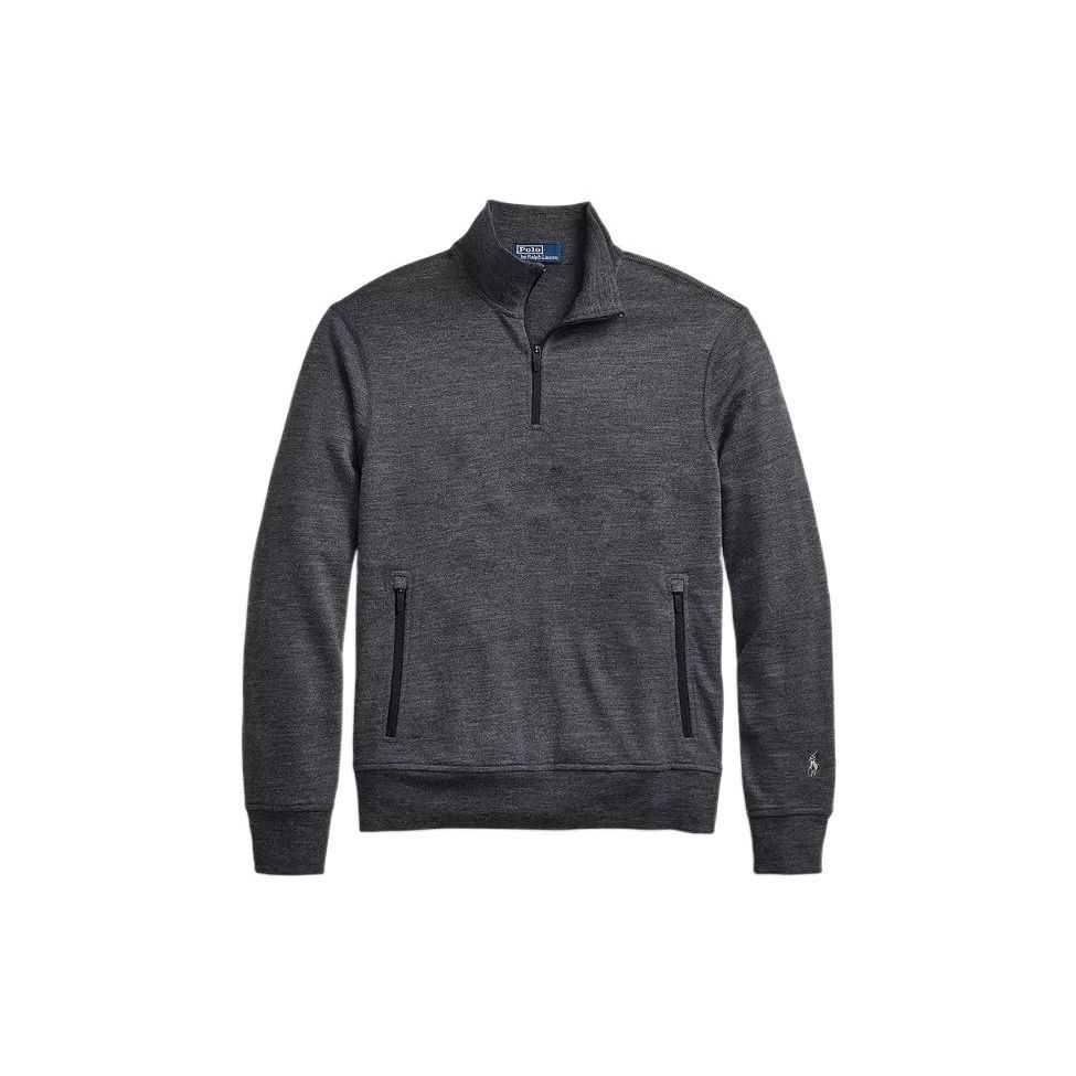 

Polo Ralph Lauren FW22 однотонная мужская толстовка с длинным рукавом и полумолнией, серая MNPOKNI16822302-020 L