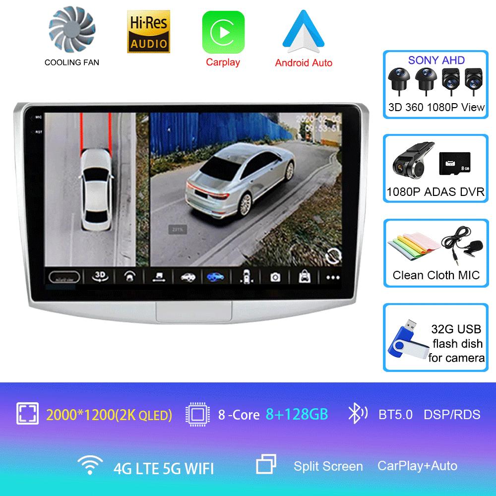 Android 14 pentru Volkswagen VW Passat B6 B7 CC 2007 2008 2009 2010 - 2016 autoradio navigație multimedia player DSP auto Carplay
