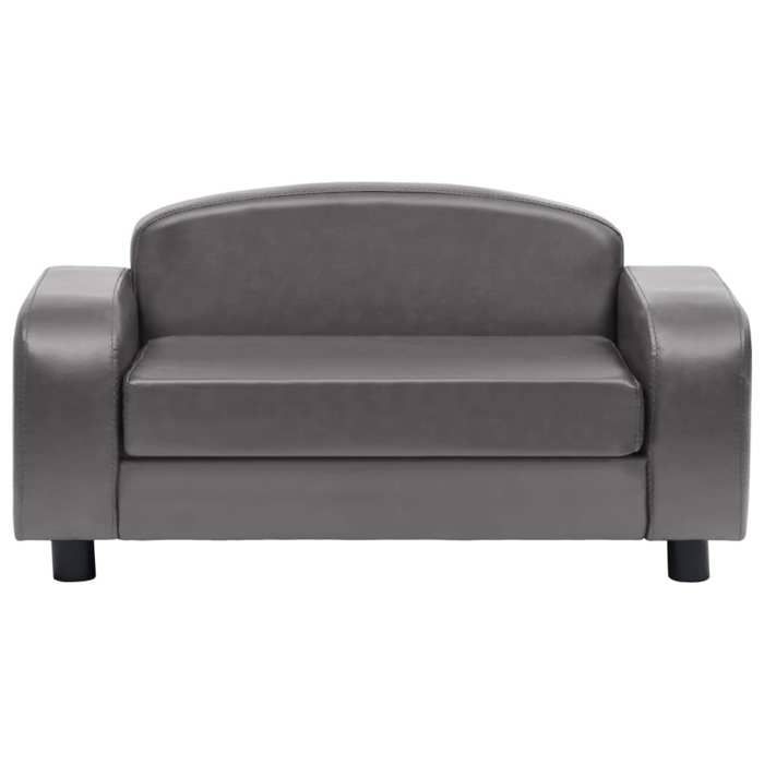VidaXL Canapé pour Chien Gris 80x50x40 cm Similicuir Sofa pour Chat Animaux 170964