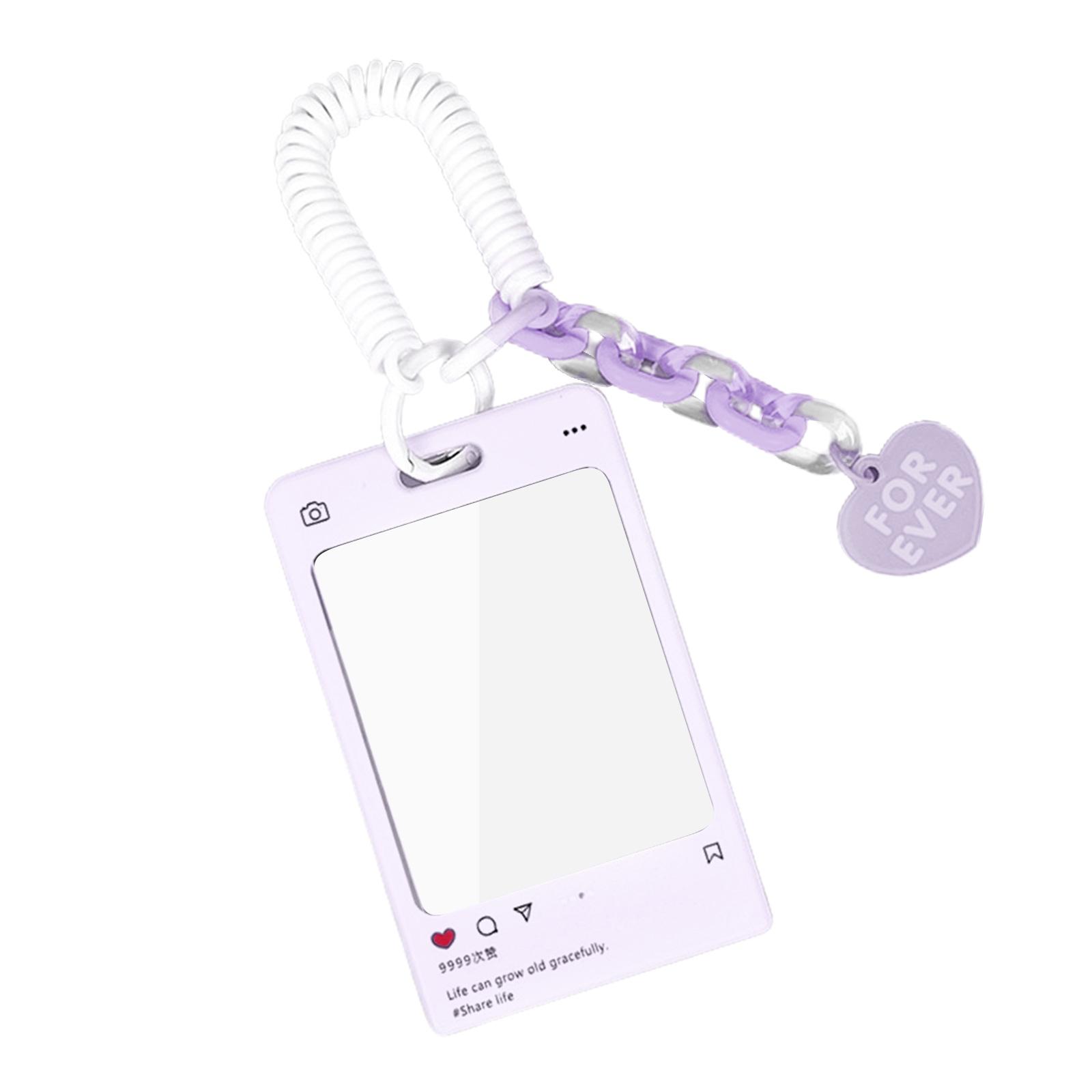 

Креативный акриловый наконечник прозрачный держатель для карточек K-pop держатель для фотокарточек брелок рукав для фото айдолов держатель для открыток разноцветный