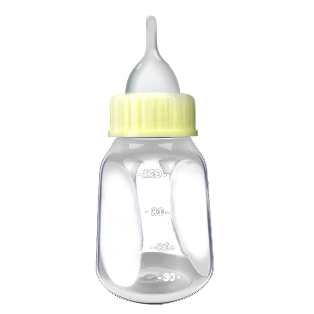Pet Feeding Bottle Nipple Brush Set Feeding Tools Nursing Kit 4 Oz Milk Water Dispenser for Cats Kittens Small Dogs