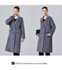 2024 Autumn/Winter Women's Mid-Length Double-Breasted Wool Coat - Versatile Solid Color Commuter Outerwear