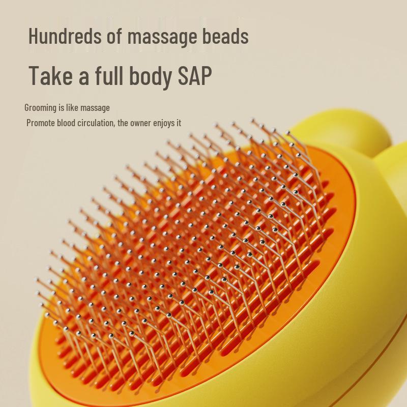 Stainless Steel Pet Comb for Removing Loose Hair - Grooming & Massage Tool for Cats and Dogs