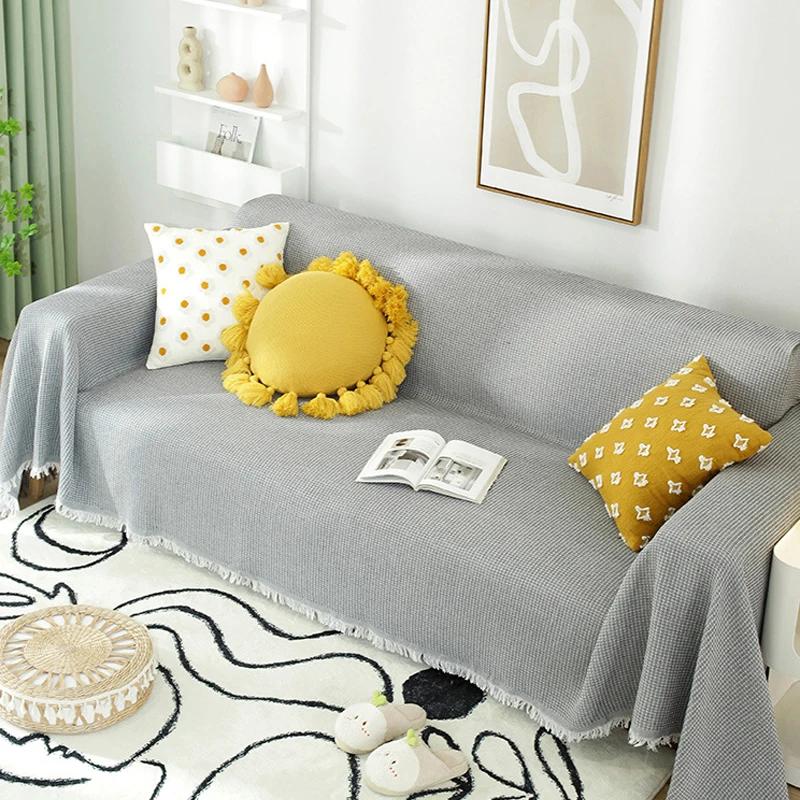 New Nordic Style Blanket Summer Camping Blanket Shawl Universal Sofa Towel Cover Cloth Full Cover Sofa Cushion Cover Blanket