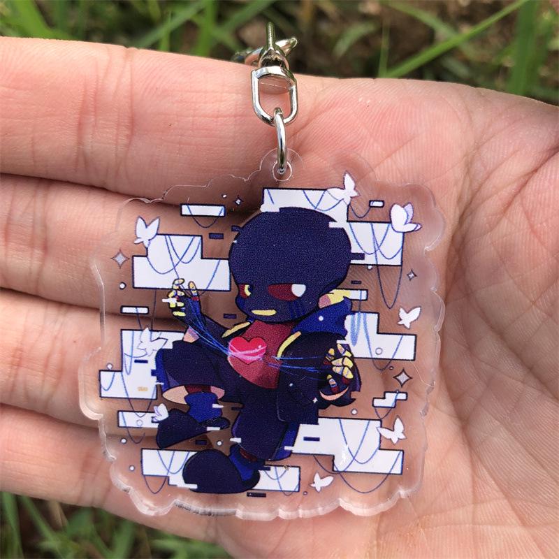 Undertale Frisk & Sans Anime Acrylic Keychain Pendant