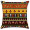 African Ethnic Style Linen Cushion Cover for Car Living Room Sofa Bedroom Home Decor, 40x40 45x45 50x50 60x60 Pillowcase