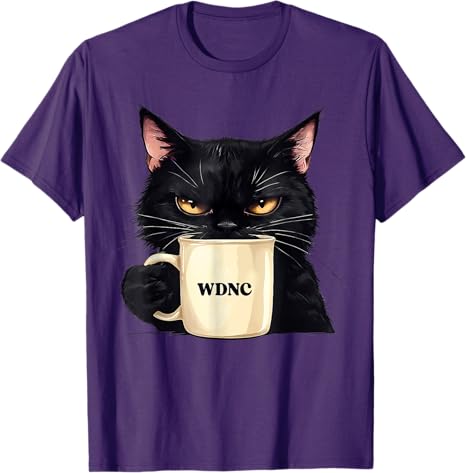 Funny We Do Not Care WDNC Club Black Cat Cool Women Unisex TShirt Y2k Sarcasm Saying Tee Novelty Gift Short Sleeve Streetwear Tops