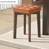 Solid Wood Stackable Stool: Modern Soft-Padded Dining Chair and Dressing Bench