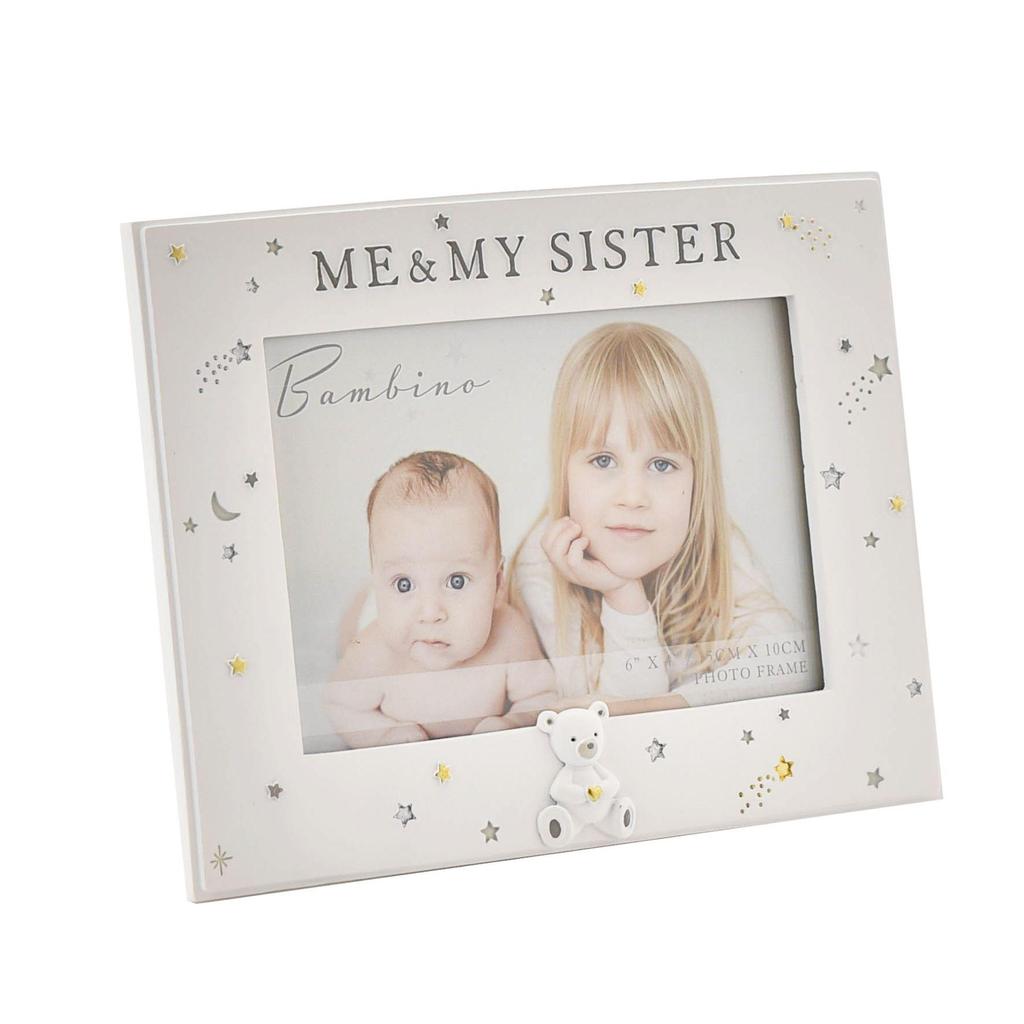 Bambino Resin Me & My Sister Photo Frame 6 x 4