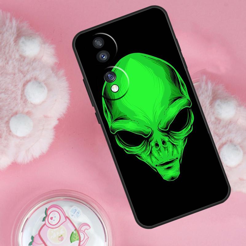 Alien Kawaii Art Case For Huawei Honor Magic5 Lite 50 70 X7 X8 X9 P20 P40 P30 Pro P Smart 2019 Nova 9 Cover