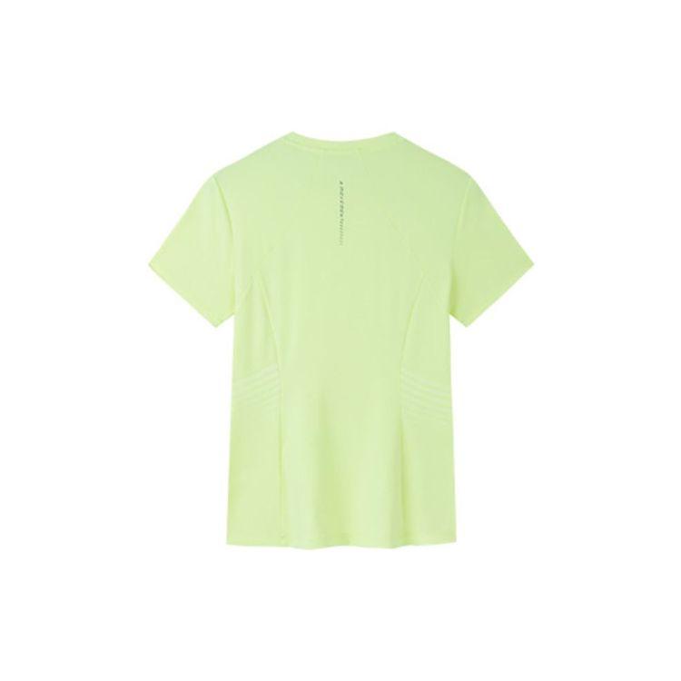 Anta Champion All-Weather Series Solid Color National Flag Round Neck Short Sleeve T-Shirt Women Tops Bean-Sprout-Green 162330116-6