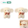 Cute Flower Holding Elephant Plush Toy Soft Stuffed Animal Doll Kids Birthday Valentines Day Gift Home Decor Fluffy Plushie