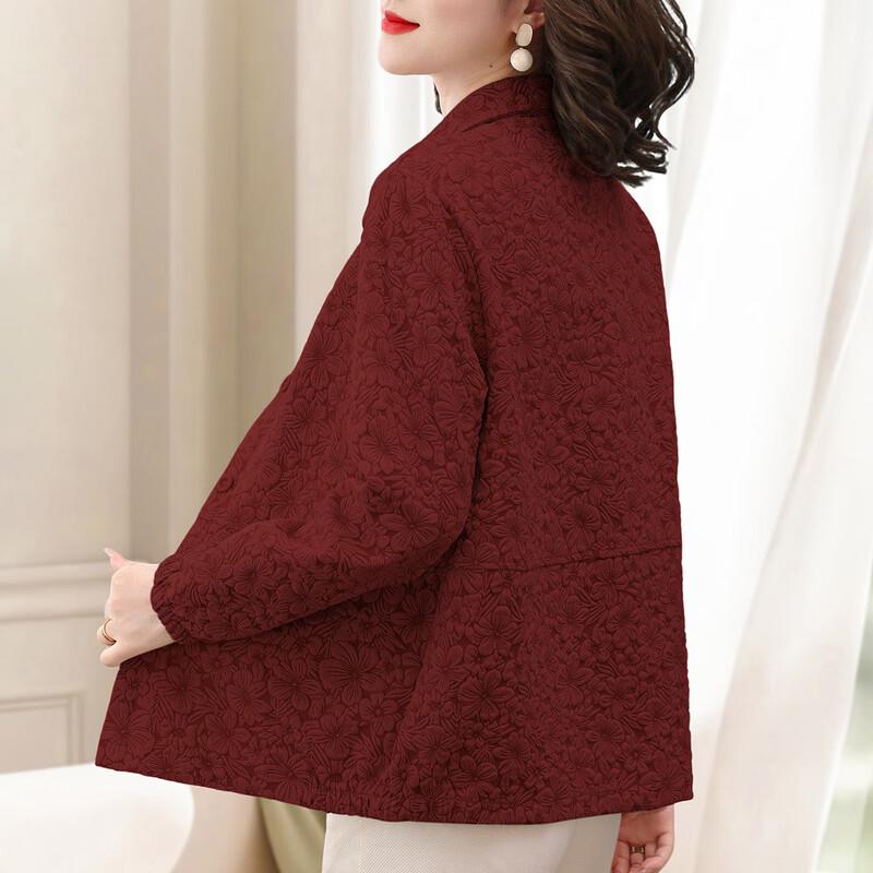 Pastel Elegant 3D Floral Autumn Jacket