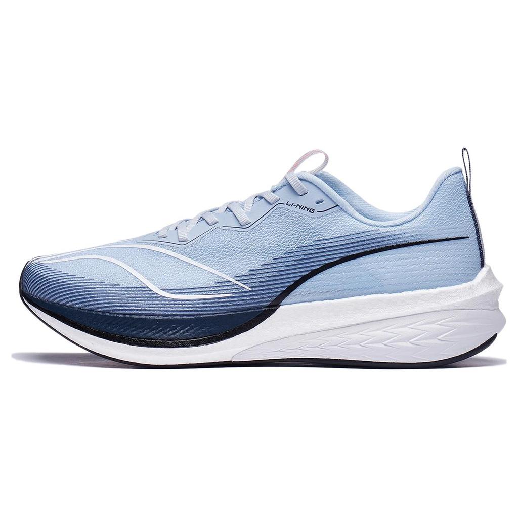 new LiNing Red Hare 6 Pro Anti Slip And Wear Resistant Breathable Low Top Sprint Running Shoes Men's Clear Sky Blue