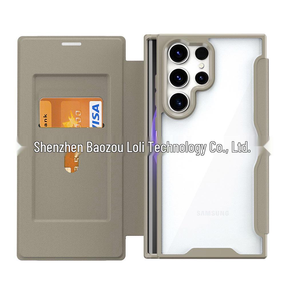 Samsung S24ultra Manyetik Magsafe Özelliğine Sahip S23Plus Deri Kapaklı Kılıf