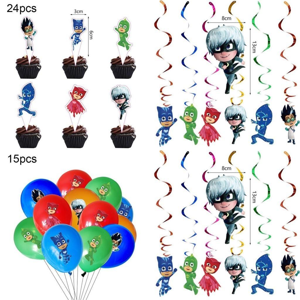 Pj Masks Theme Birthday Party Supplies With Cheerful Decor And Festive Tableware