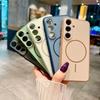 Magnetic Wireless Charging Case For Samsung Galaxy S26 S 26 Plus Ultra S25 Edge FE S24 S23 + S25FE S24FE S26+ For Magsafe Cover