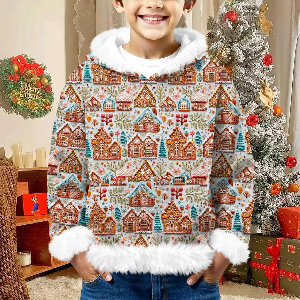 Children's Sweatshirt Girls Boys Long Sleeve Lightweight Casual Hoodie Loose Comfortable  Sweatshirt