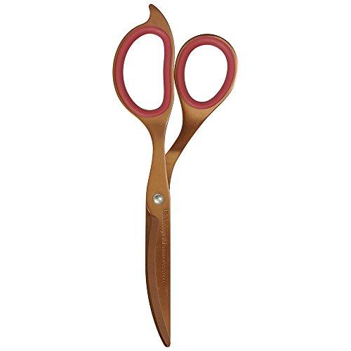 

NAKABAYASHI Stationery Hikigiri Slim Scissors for Delicate Cutting (Pink Brown)