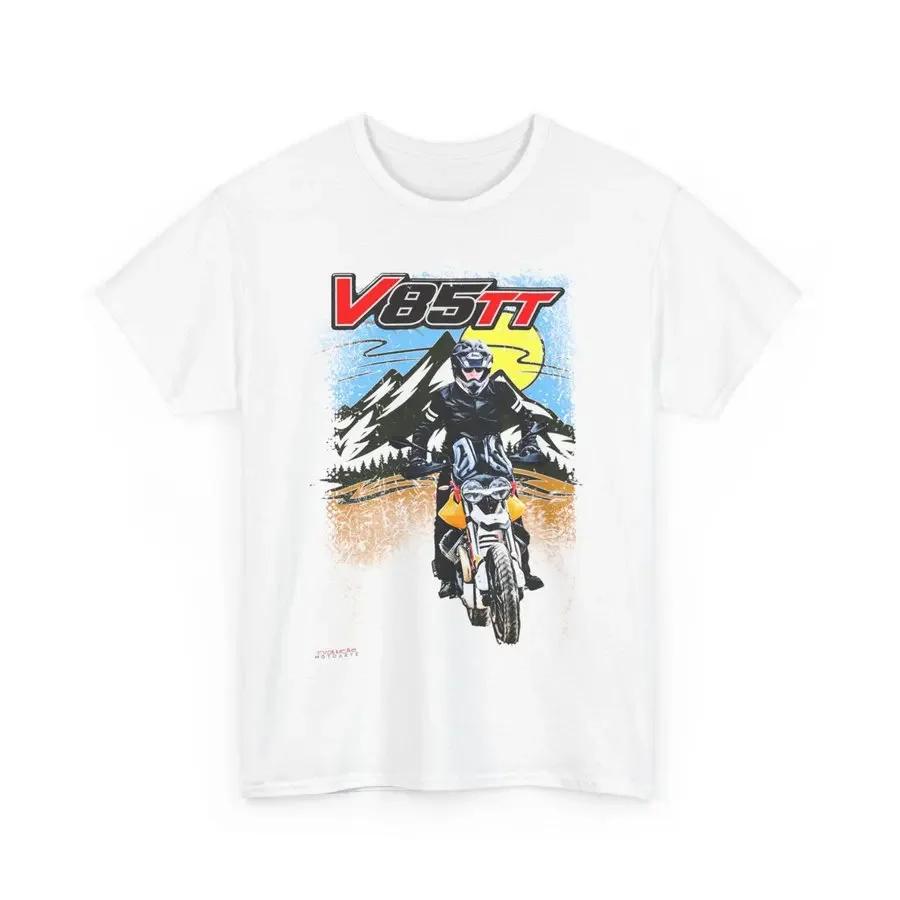 537 Włochy Mg Motocykl V85 Tt Koszulka T-shirt Unisex Top dla Kierowcy Dla Fanów Prezent Wyścigowy