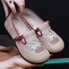 ****** and Autumn new old ******* cloth shoes women's single shoes embroidered shoes s**t sole non-slip comfortable mother shoes