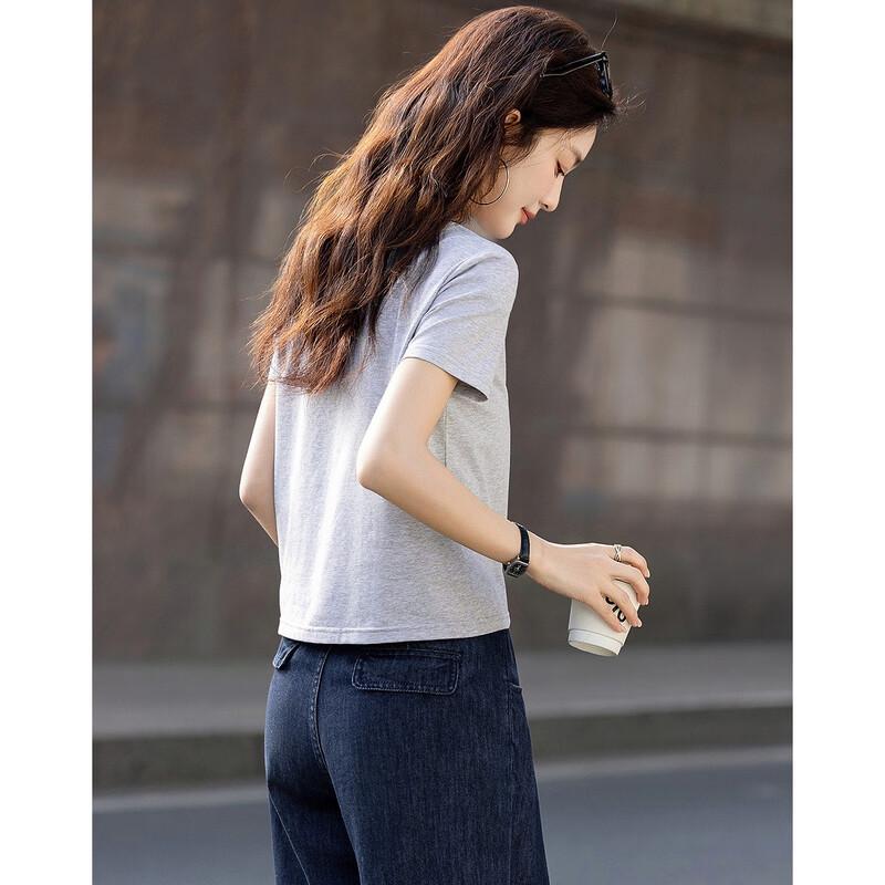Women's Dry-Fit Print Round Neck Short Sleeve T-Shirt