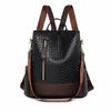 Multifunctional Shoulder Bag for Women Fashion Designer PU School Bags Large Capacity Travel Backpack New