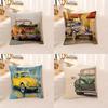 Cushion Cover Watercolor Car Pillow   Room Decor  Case