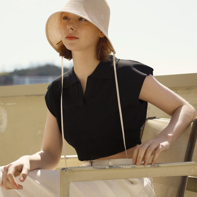 

Marchen hole bonnet hat (3color) beige