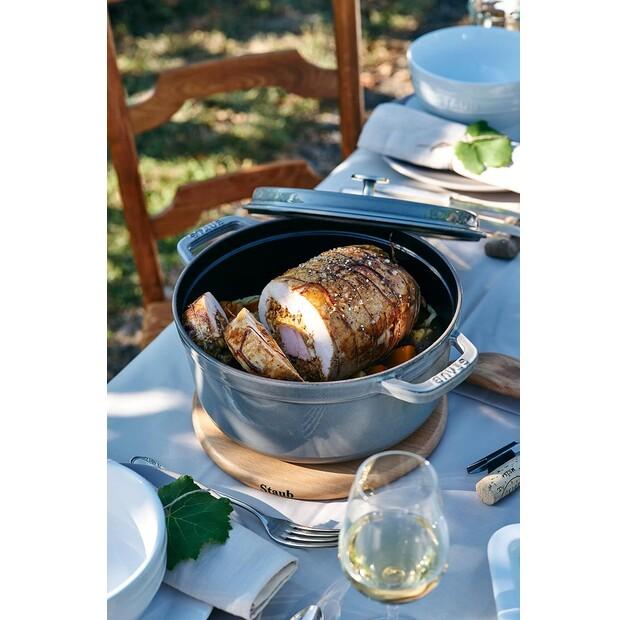 Кокотница Zwilling Staub круглый 24см графит серый 3,8л (40500-246-0)