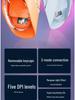Transparent Luminous Wireless Mouse with Dual-Mode, Marquee Effect, and Magnetic Detachable Feature