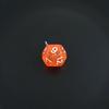 Acrylic 12-Sided Colorful Polyhedral Dice Keychain Ornament