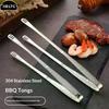 1PC Stainless Steel Barbecue Tongs Kitchen Tongs, Vegetable Tongs Reusable Barbecue Meat Tongs Cooking Tweezers Kitchen Tools