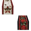 Festive Christmas Table Runner Tablecloth Desk Decoration Washable Table Cover