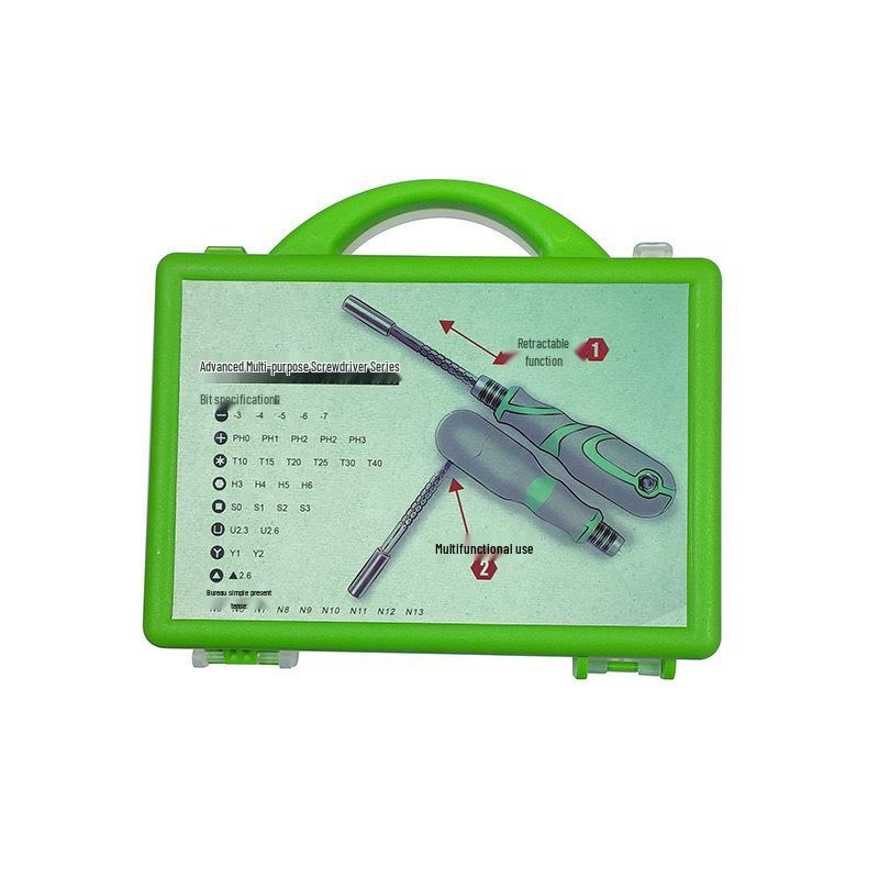 41-in-1 Multi-functional Screwdriver Set: Torx, Triangle, Hex, Y-Type, Phillips S2 Alloy