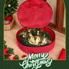 Holiday Wreath Storage Bag with Carry Handles, Label Window, Full Closure, and Fabric Storage for Seasonal Items