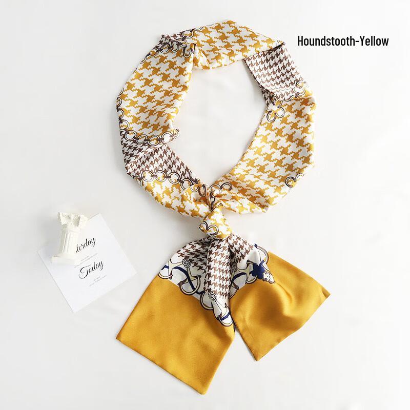 Imitation Silk Long Narrow Scarf