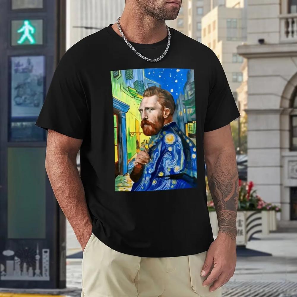 Portrait Painting For Sale T-shirt Fresh Motion  Humor Graphic Tees Graphic Cool Travel USA Size