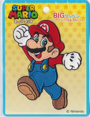 Inagaki Clothing Super Mario Big Patch Mario Sticker Iron Adhesive Dual Use MRX001