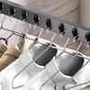 Wall Mounted Clothes Hanger non-punching Bathroom Toilet Drying Hanger For Dormitory Laundry Folding Indoor Laundry Hanger