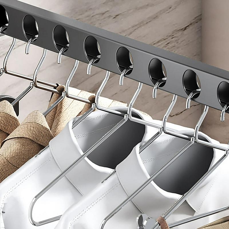 Wall Mounted Clothes Hanger non-punching Bathroom Toilet Drying Hanger For Dormitory Laundry Folding Indoor Laundry Hanger