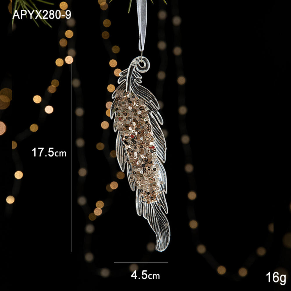 Acrylic Acrylic Snowflake Icicle Ornaments White Lifelike Drop Pendants Crystal Christmas Deer Pendant Xmas Tree New Year 2025