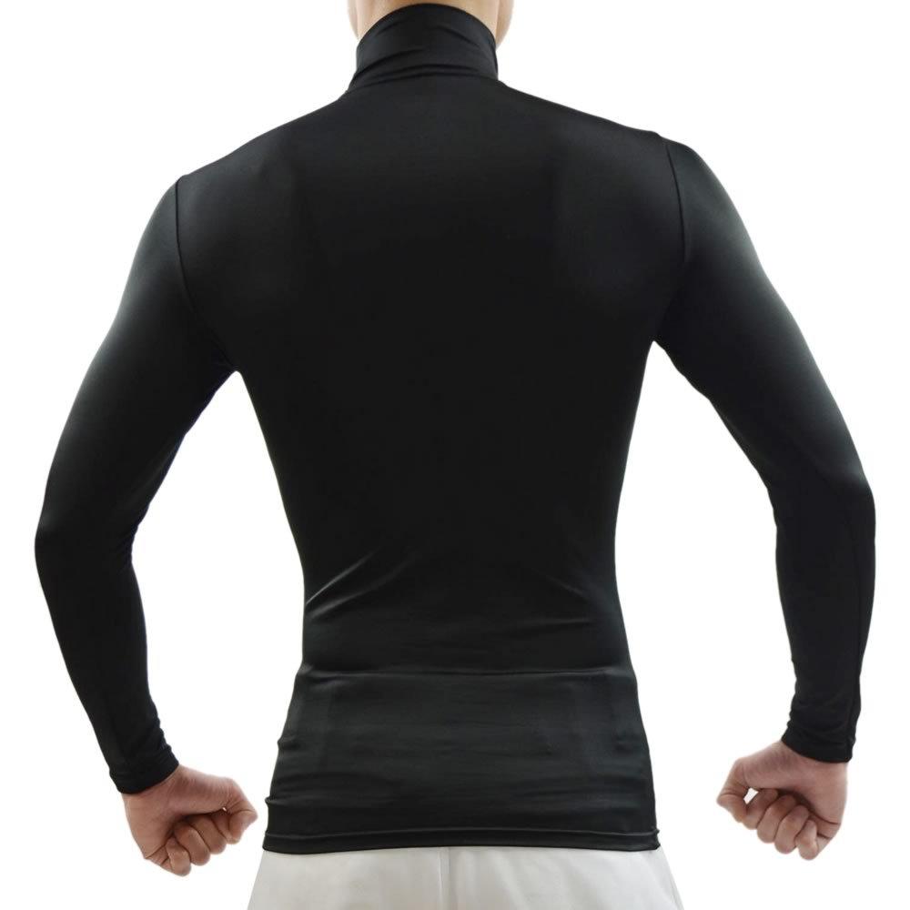 SSK Baseball Fitted High Long General Use Size BU1516HL Undershirt, Neck, Sleeve, (90), Black, S,
