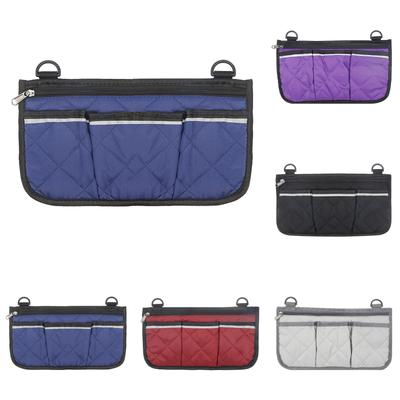 Wheelchair Side Armrest Bag Reflective Strip Portable  Polyester Storage and Hanging Bag
