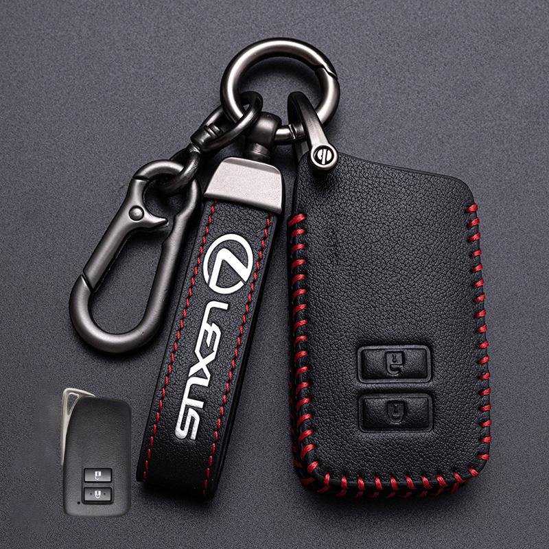 Leren Afstandsbediening Sleutelhoes Fob Case Houder Shell voor Lexus NX 200 NX300H RX 350 450H ES 350 ES 300h Auto Sleutelhanger Accessoires