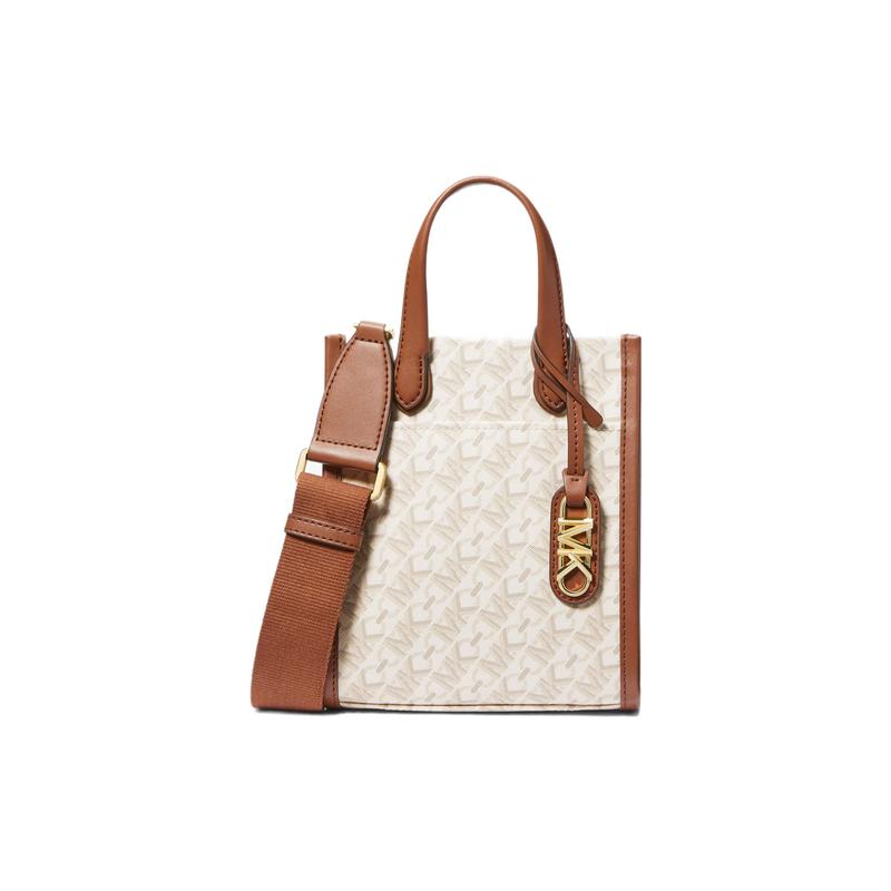 MICHAEL KORS handbag Gigi Letter Classic Presbyopic Adjustable Shoulder Strap Artificial Leather Tote Bag Tote Bag Shopping Bag Shoulder Crossbody белый