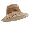 Summer   Sunshade And Sunscreen Bucket Hat Korean Version Large Brim Outdoor Fashion Neck Hat
