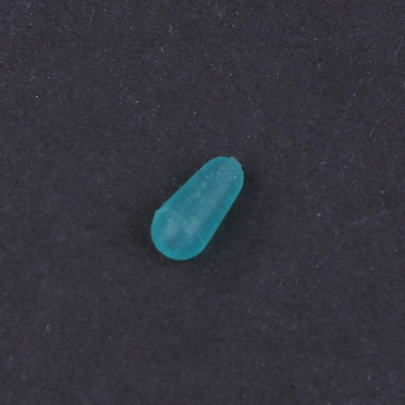 100Pcs/Lot High Quality Silicone Space Beans Sea Carp Fly Fishing Blue Rubber Oval Stopper Fishing Float Fishing Bobber