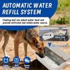 Stainless Steel Wall Mount Auto Fill Dog Water Bowl Automatic Float Valve Pet Water Trough with Flip Cover Large Capacity